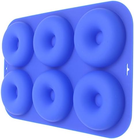 Keliwa Silicone Donut Baking Pan / Large Mold -Full Size Maker / Non - Stick / Dishwasher - Oven - Microwave - Freezer Safe / Free Recipes / New To Amazon