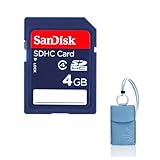 SanDisk 4GB Class 4 SDHC Memory Card and Case Logic Universal Neoprene Pock ....