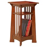 MILLER - Table de t&eacute;l&eacute;phone en bois massif - acajou