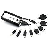 LEICKE Carica batteria portatile Power Station 5600 mAh, caricabatteria portatile compatto per Cellulari, Smatphone, Tablet - Capacit�: 5600 mAh - Con custodia e kit di adattatori - 24 mesi di garanziadi Leicke