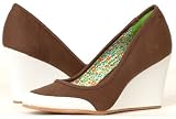 41WbEijKd9L. SL160  Womens Brown Wedges Platform CANVAS Shoes Pumps