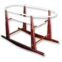 Rocking Wooden Moses Basket Stand - Cherry