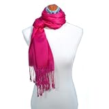 Juicy Sateen Pashmina Wrap - Fuchsia