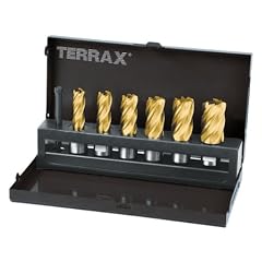 Terrax  A108820T 7-teiliger Kernbohrer-Satz HSS-TiN � 12,0- 22,0 mm