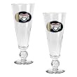 Washington Nationals 2pc Pilsner Glass Set with Baseball on stem - Oval Logo MLB Baseball