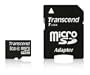 Transcend 8 GB microSDHC Flash Memory Card TS8GUSDHC6