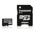 Transcend - Tarjeta de memoria microSDHC de 8 GB con adaptador SD
