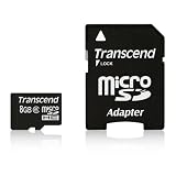Transcend Hi-Speed Micro SDHC 8GB Class 6 Speicherkarte mit SD Adaptervon "Transcend"