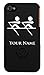 Personalized Case/Cover for iPhone 4/4S - ROWING CREW, ROW - Laser Engraved for Free