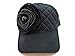 Womens Olive & Pique Quilted Trucker Cap with Beaded Flower
