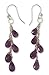 Amethyst drop earrings, 'Lilac title=