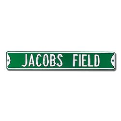 Jacobs Field Sign 6 x 36 MLB Baseball Street Sign