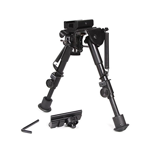 Ohuhu Hunting Tactical Rifle Bipod with Picatinny and Swivel Stud Mounts