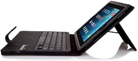 SAMRICK - Apple iPad Mini - Executive Specially Designed Leather Stand Case Cover with Magnetic Detachable Wireless Bluetooth Keyboard - Black