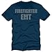 Reflective Firefighter EMT Navy Blue Moisture Wicking Duty T-shirt
