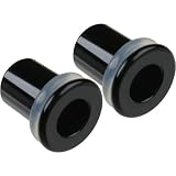 Pair of Glass Single Flared Eyelets: 2g Black