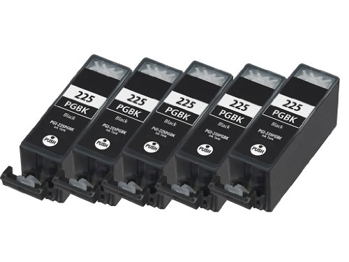 HI-VISION HI-YIELDS ® Compatible Ink Cartridge Replacement for Canon PGI-225 (Black, 5-Pack)