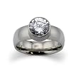 Stainless Steel Ring with CZ (Sizes 9-13)