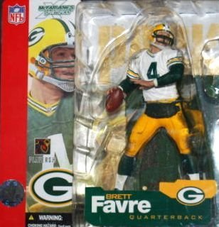 Brett Favre 1st Edition #4 Green Bay Packers White Jersey Variant Chase Alternate McFarlane NFL Series 4 Action Figure