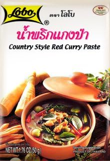 Country Style Red Curry Paste Weight50 G.(pack 3)