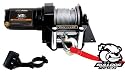 Bull Dog 2,000 lb ATV Self Recovery Utility Winch BullDog 2000lb ATV Winch with Mini-Rocker Switch, Mounting Channel, Roller Fairlead & Wire Rope