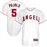 MLB Majestic Albert Pujols Los Angeles Angels of Anaheim Youth Replica Screen Jersey - White (X-Large)