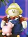 SNOWBERRY CUTIES FARMER ORNAMENT CHEAP CHRISTMAS DECOR