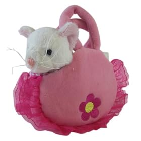 Ganz Mini Love to Go Purse with White Cat Plush - Plush Purse with Cat and Sound