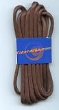 Waxed cotton boot laces Brown 5mm diameter