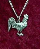 Rooster Necklace - Solid Pewter