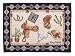 Set of 2 Western Theme Decorative Placemats 12" x 17"
