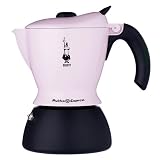 Bialetti 2-Cup Mukka Express Stovetop Cappuccino Maker- Pink by Bradshaw