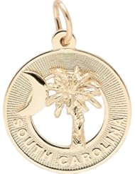 Rembrandt Charms Palmetto Crescent Moon Charm