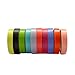 Lychee Craft 10 Rolls Mini Rainbow Candy Color Washi Tape DIY Sticker