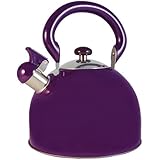 Le Chef Stainless Steel Whistling Purple Tea Kettle 3-Qt