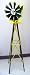 4-1/2' Decorative Windmill Green with Yellow Tips