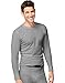 Hanes mens Organic Cotton Thermal Crew (14500) Heather Grey XL