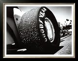 Goodyear Dragster Tire Photography Framed Art Poster Print by David Perry, 27x21
