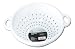 Chef Craft 21311 1-Piece Deep Colander, White, 11 by 5-Inch