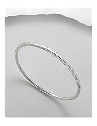 Bangle Bracelet In Sterling Silver