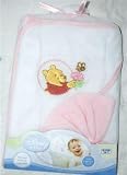 Winnie the Pooh Hooded Bath Towel Set-pink