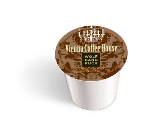 Wolfgang Puck Estate Grown Coffee, Vienna Coffee House, Extra Bold Strength,Medium Roast, 24-Count K-cups 