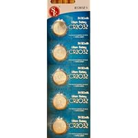 2032 Battery (CR2032/ DL2032/ E-CR2032/ SB-T51/ LF1/ 2V) Lithium 3v (1 Pack of 5)