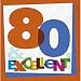 The Big Day! Birthday Party Luncheon Napkins 80th 16 Pack
