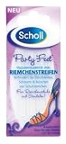 Scholl Party Feet Transparente Gel Riemchenstreifen, 4 Gelstreifen