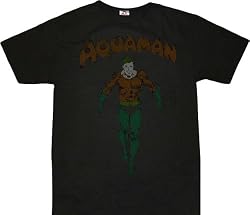 Aquaman Faded Black T-shirt Tee