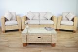 Rattan Direct Ltd. Conservatory furniture KENSINGTON WICKER Designer SUITE (Sofa, 2 Armchairs, Coffee table)