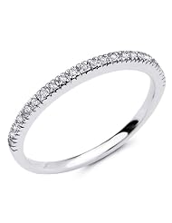 14k White Gold Round-Cut Diamond Ladies Women Cut Wedding Anniversary Ring... by The World Jewelry Center