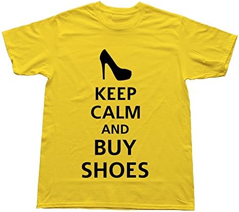 Hoxsin Yellow Men's Keep Buy Shoes Hot Short-Sleeve T-shirt US Size XS