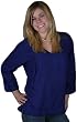 Tunic - Embroidered Rayon, Royal Blue. Sale!